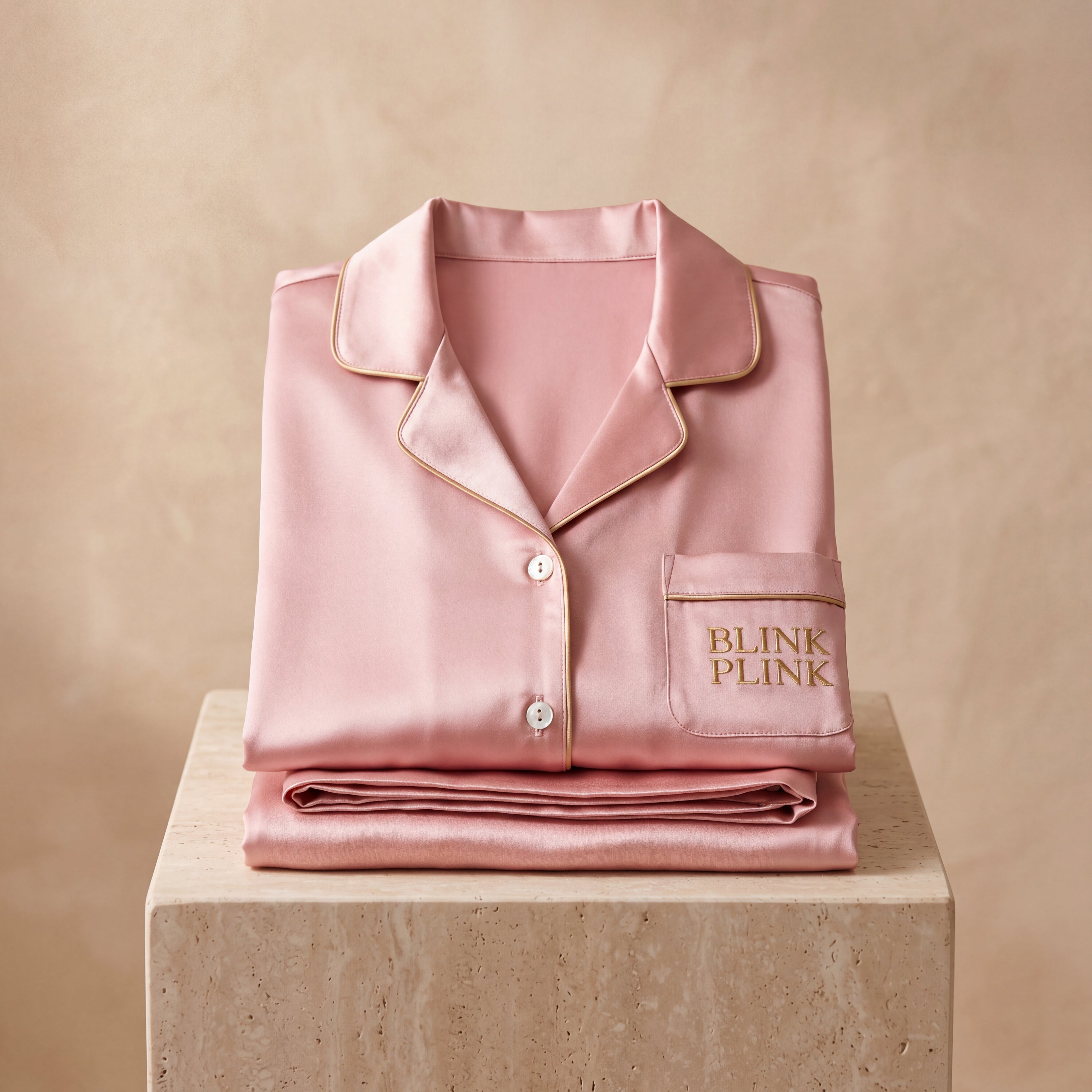 BLINK PLINK Silk Pajama Set