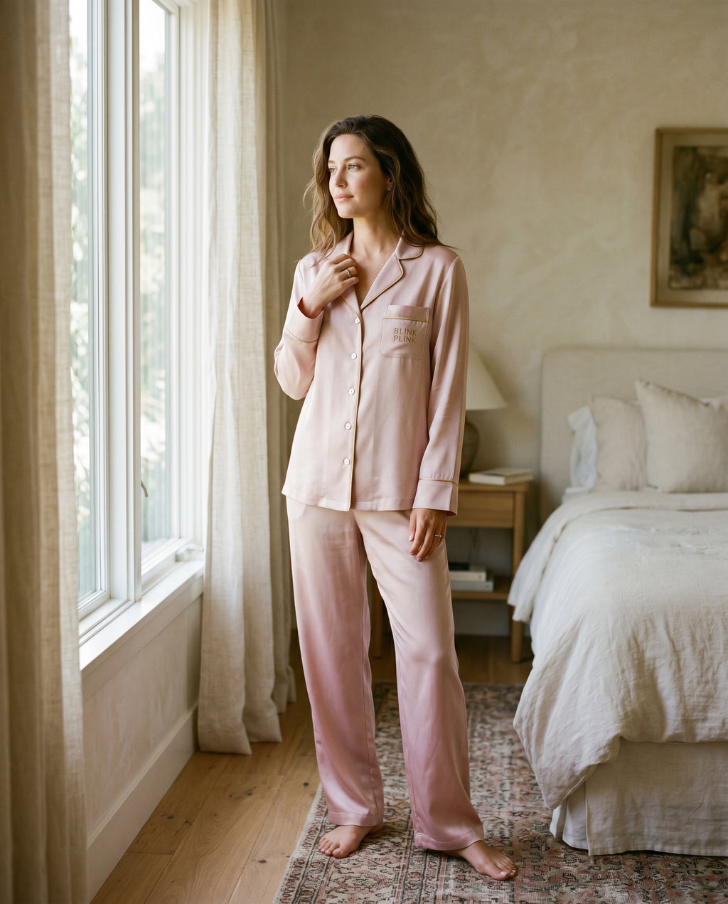 BLINK PLINK Silk Pajama Set