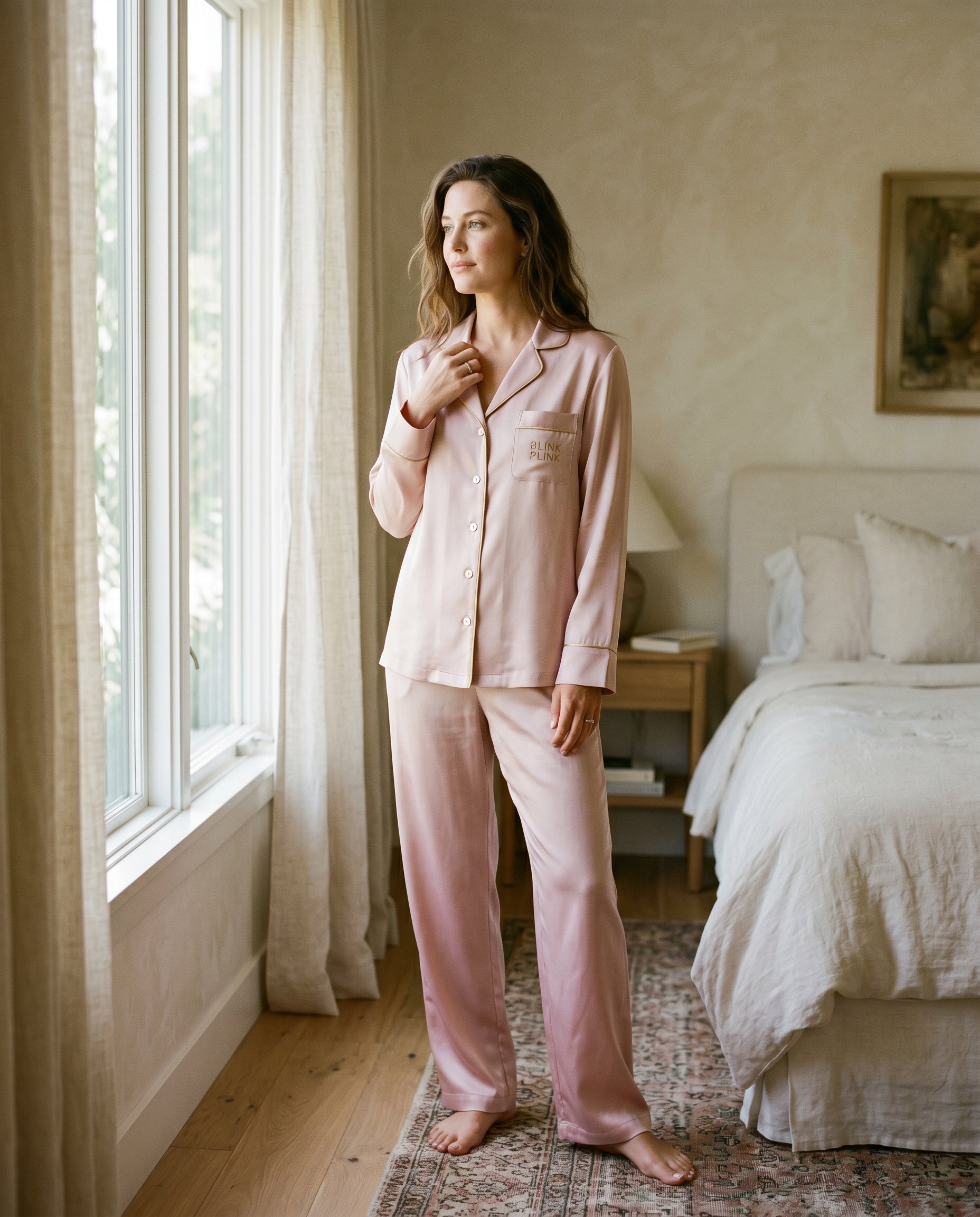 BLINK PLINK Silk Pajama Set