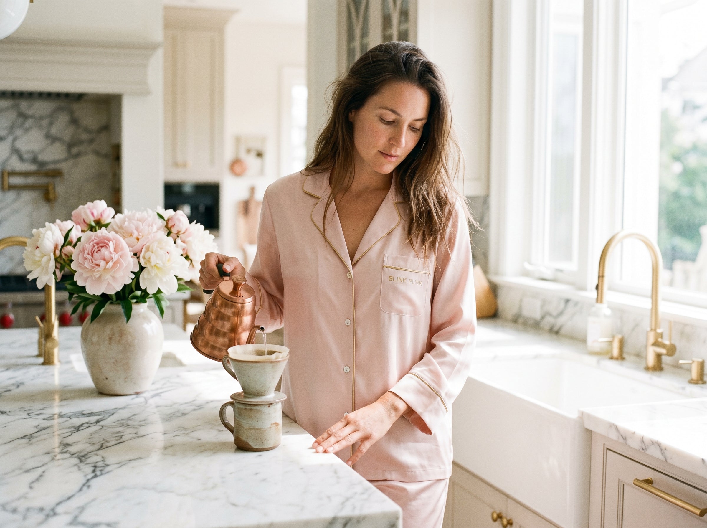 BLINK PLINK Silk Pajama Set